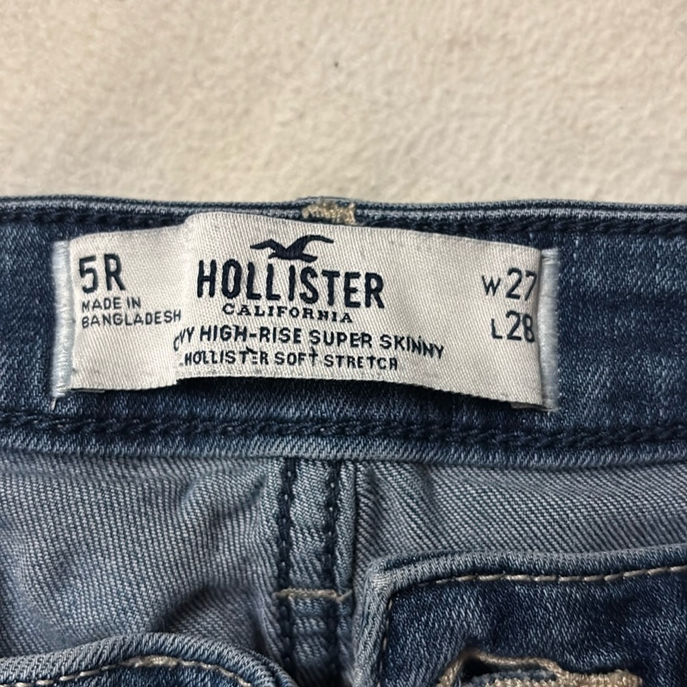 Hollister jeans, curvy high-rise super skinny size 5R